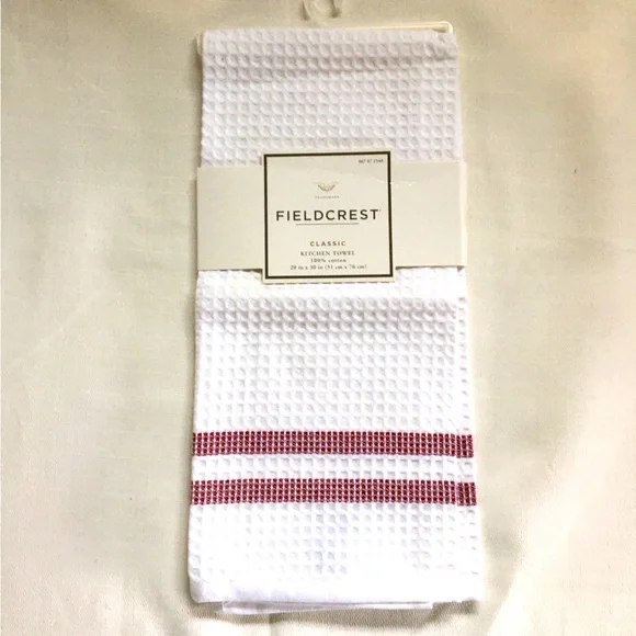 Fieldcrest Waffle‎ Stripe Classic Kitchen Towel