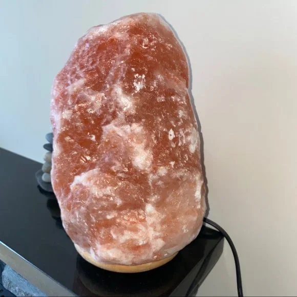 Gorgeous Stylish Modern Orange Himalayan Salt Lamp