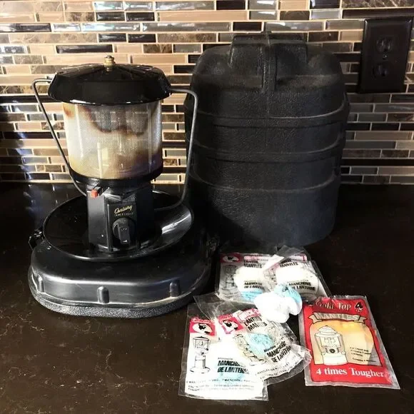 Century‎ 7058 Dual Mantle Propane Lantern  Piezo Ignition in Back Case Bundle