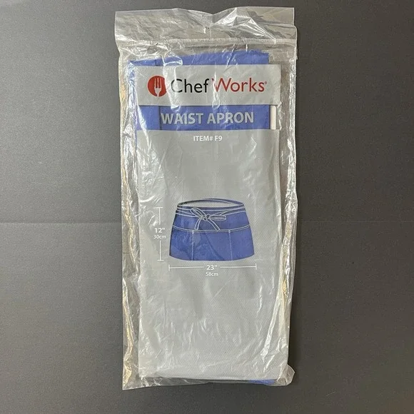 Chef Works Waist Apron F9 Blue Unisex One Size 12