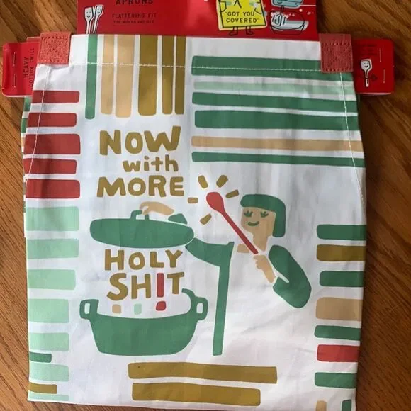 Blue Q Cotton Apron Now with More Holy Sh$$