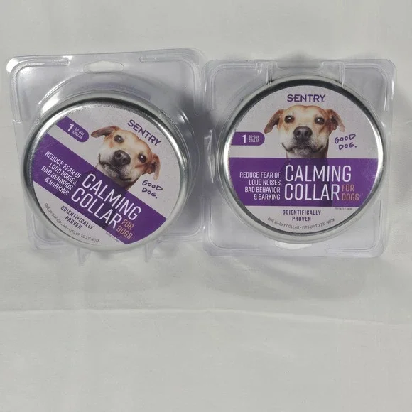 SENTRY Dogs Calming Collar Good Behavior Pheromone Separation Anxiety Stress 2pk