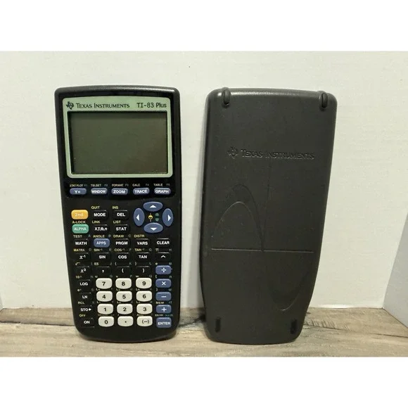 Texas Instruments TI-83 Plus Graphing Calculator w/ Slide Cover Tested Works