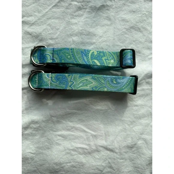Green and Blue Paisley 1
