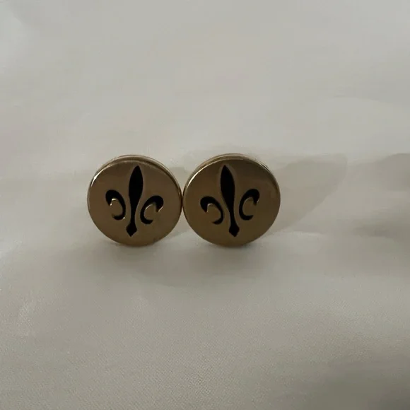 Cuff Links I Vintage Swank Fleur de Lis