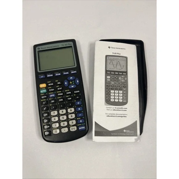 Texas Instruments TI-83 Plus Graphing Calculator with Cover - Parts/Repair