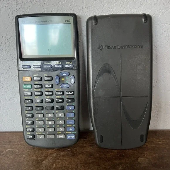 Texas Instruments TI-83‎ Plus Black Graphing Calculator w/ Cover Tested Working