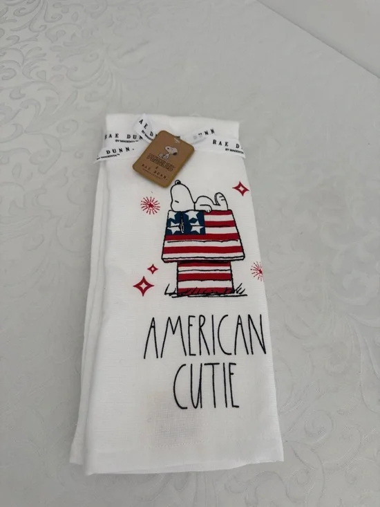 🇺🇸Peanuts X Rae Dunn Patriotic Kitchen Towels