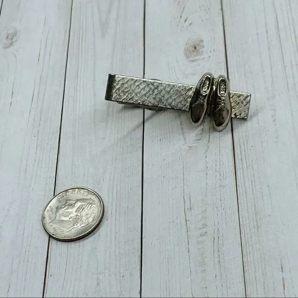 VTG Silver Shoes Tie Clip‎
