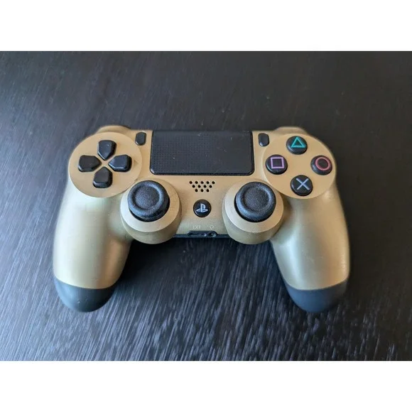 Sony Playstation PS4 DualShock Wireless Controller Gold/Black (Tested)
