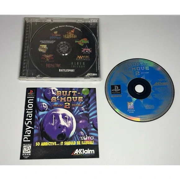 Bust-A-Move 2: Arcade‎ Edition (Sony PlayStation 1, 1996) Complete Tested