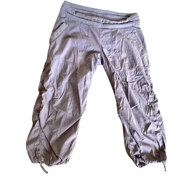 Lululemon Gray Studio Crop Athletic Pants Size 8