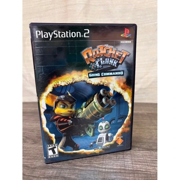 Ratchet & Clank Going Commando Sony PlayStation 2 PS2 2003 Black Label CIB