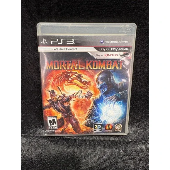 Mortal Kombat PS3 Sony PlayStation 3 Game Kratos Exclusive Complete CIB