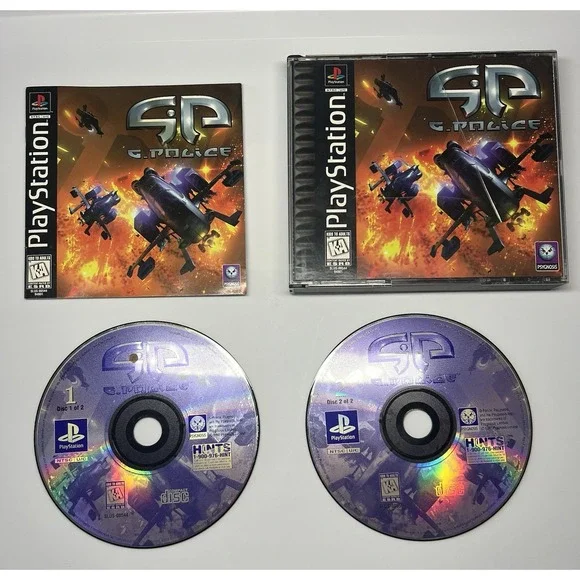 G-Police‎ (Sony PlayStation 1, 1997) Complete In Case Cracked Case Tested Gaming