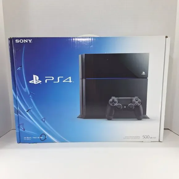 Sony PlayStation 4 PS4 Black 500GB CUH-1001A Empty Box & Packaging - No Console