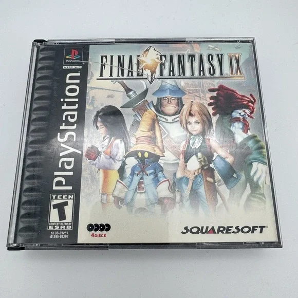 Final Fantasy IX (Sony Playstation 1) 4-Disc Set PS1 Black Label - No Manual