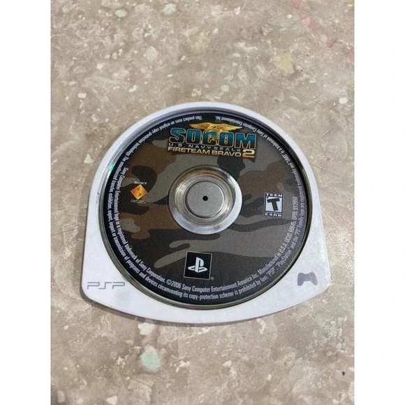Sony SOCOM US Navy SEALs Fireteam Bravo 2 PSP Camouflage Tactical‎ Shooter UMD