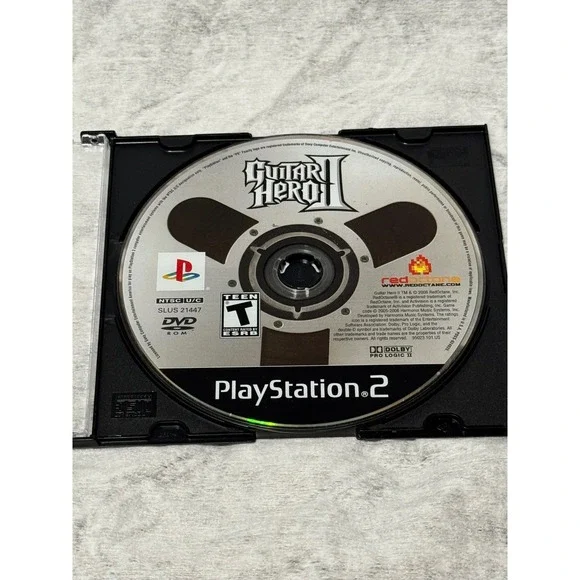 Guitar Hero II Sony PlayStation 2 PS2 2006 RedOctane SLUS 21447 Disc Only Top XL