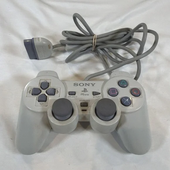 Sony PS1 Analog Controller SCPH-110 Gray OEM PlayStation 1‎ Clean Untested OEM