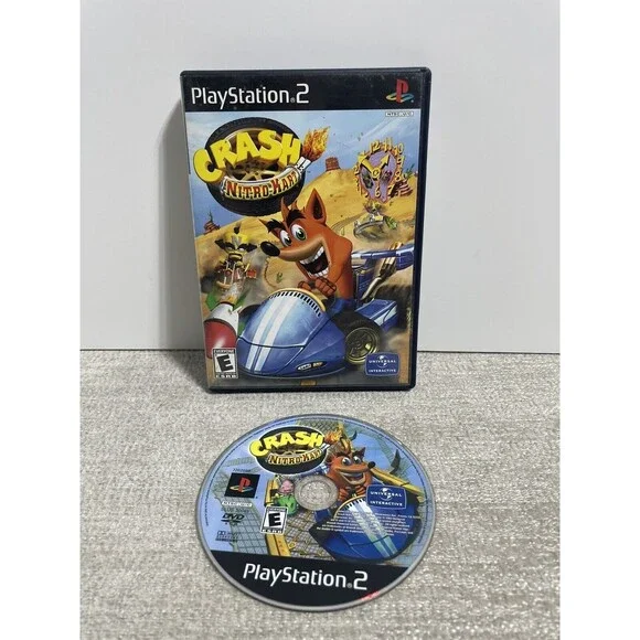 Crash Bandicoot Nitro Kart (Sony PlayStation 2, 2003) No Manual