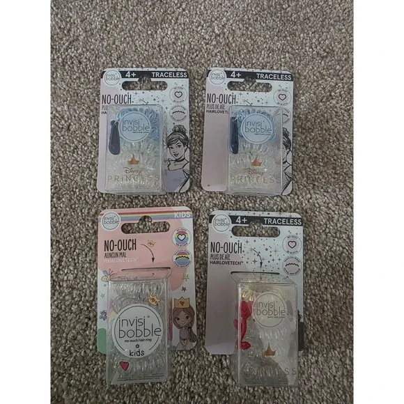 NEW Lot of 4 Packs Invisibobble Disney and Sparkle Princess 20PCS-Free Shipping
