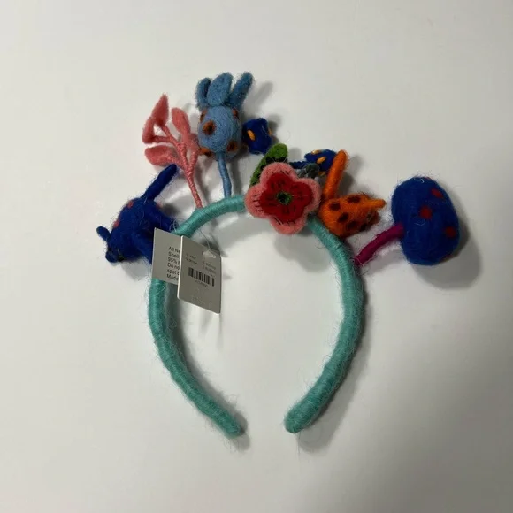 NWT Anthropologie Wool Felted Character Headband