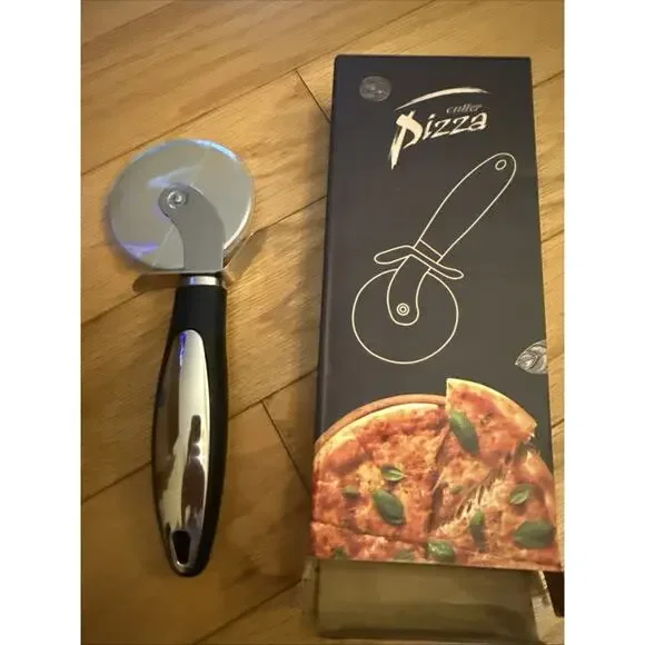 NIB Large Pizza Cutter Wheel Stainless Steel Slicer Cutting Kitchen Tool