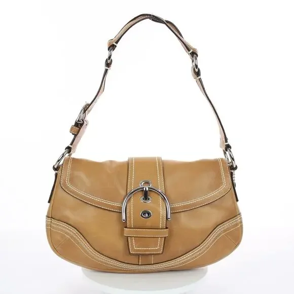 Coach Y2K Vintage Tan Soho Leather Shoulder Bag