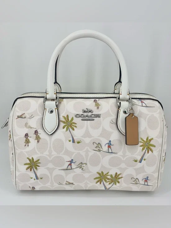 Coach Rowan Satchel & Wallet (NWOT) in Hula Print