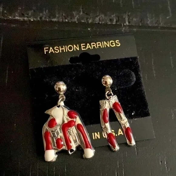 Jacket Pants Novelty Fashion Earrings Western Rodeo Festival Vintage Unique