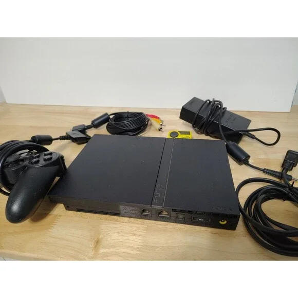 Sony PlayStation 2 PS2 Slim Console Complete Tested Working 1 Controller & Cords