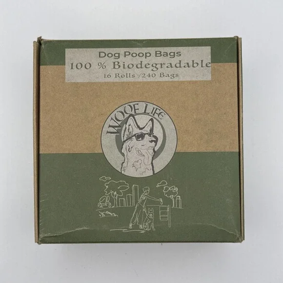 Compostable Dog Poop Bags Pickup Bags (240 ct., 16 Rolls)‎ Woof Life