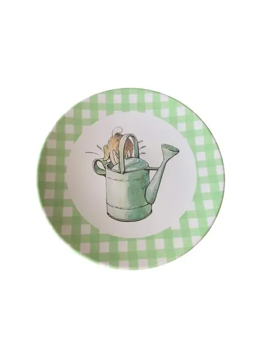 Pottery Barn Kids Beatrix Potter 2017 Melamine Plate Bunny Watering Can Easter