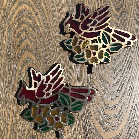Cast iron cardinal trivets 🖤 vintage 🖤 antique 🖤
