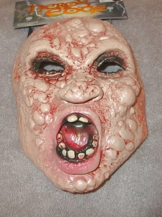 Ghoulish Mutated Zombie Latex Face Mask Pustules Boils Monster Halloween Cosplay