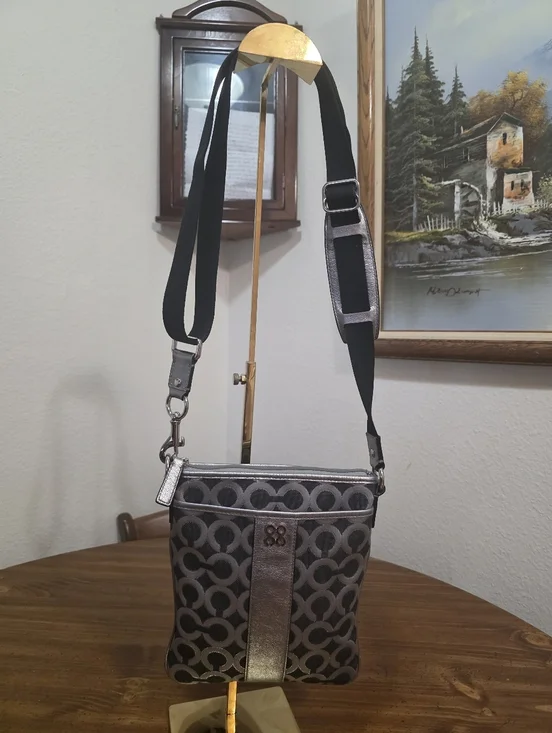 Coach Julia Op Art Swingback Crossbody Bag