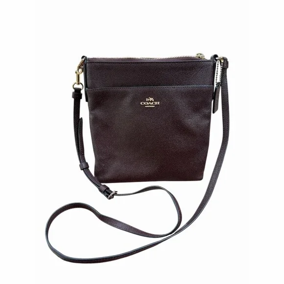 Coach Oxblood Kitt Messenger Crossbody Bag With Gold Hardware