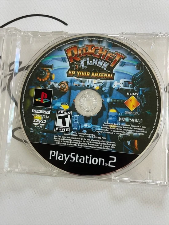 Sony Ratchet & Clank: Up Your Arsenal PS2 in protective case