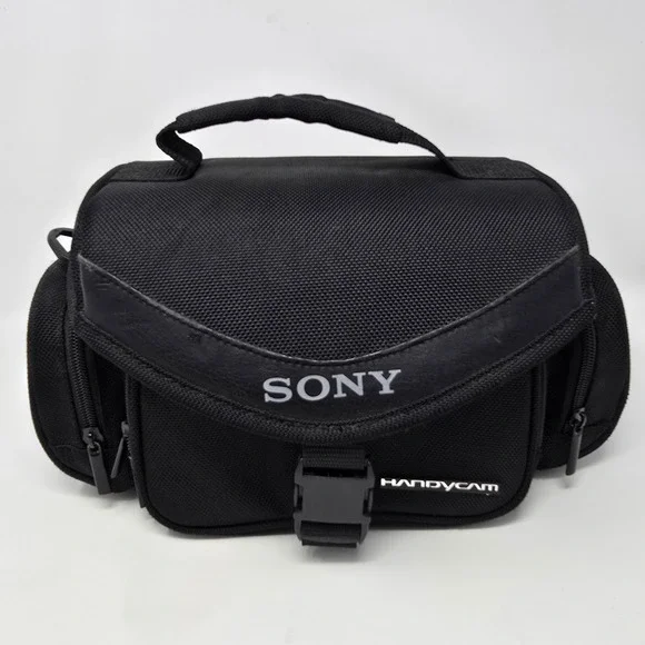 Sony LCS-VA30 Handycam Camcorder‎ Bag Camera Black Padded Case Shoulder Strap