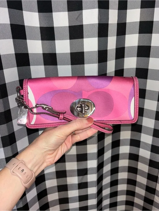 Coach Pink Optic Limited Edition Wallet