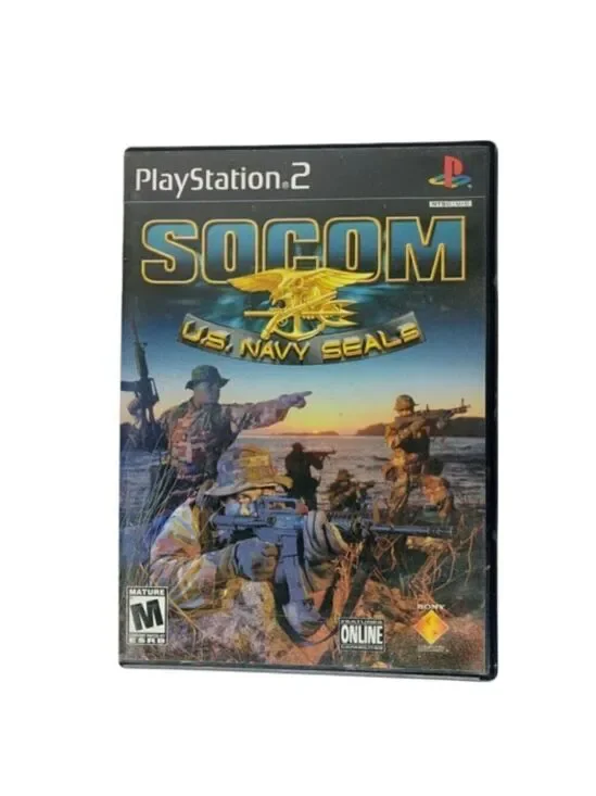 SOCOM US Navy SEALS Sony PlayStation 2 Game With Case Manual