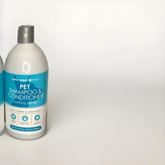 Almost‎ Human Petkin Soothing Vanilla 2-in-1 Pet Shampoo Conditioner 33.8 fl oz