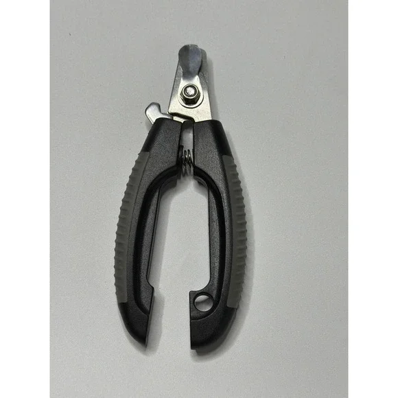 Stainless Steel Pet Nail Clippers Black Gray Ergonomic Dog Cat‎ Grooming Trimmer