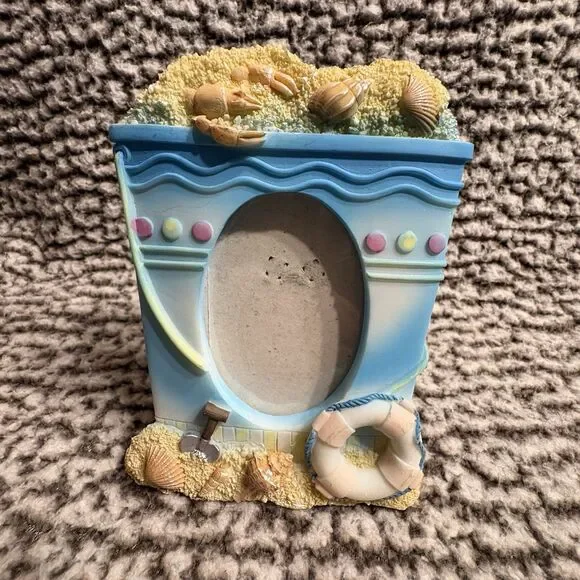 Beach Themed Picture Frame Sand Sea Shells