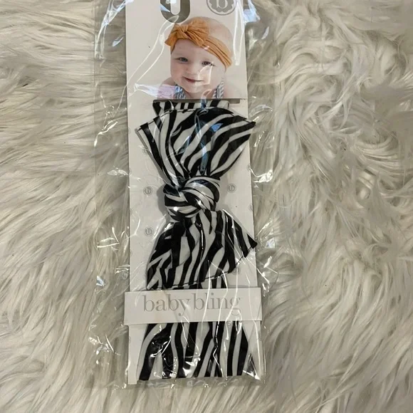 Zebra babybling headband