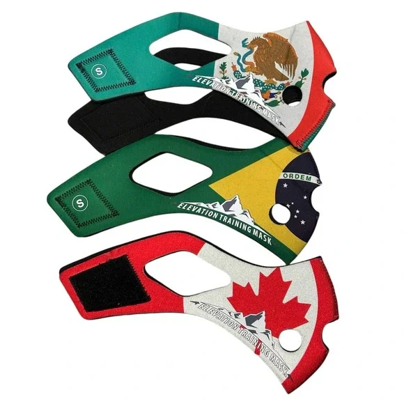 (3) Training Mask 2.0 México Brazil Canada Sleeves Bundle‎ Accessories - Size S