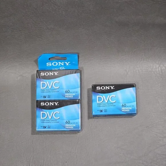 Sony DVC Mini DV 60 Min Digital Video Cassettes Bundle Of 3 DVM60PRR New