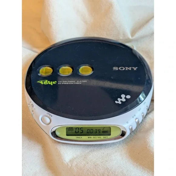 Sony Psyc CD Walkman D-EJ360 Portable CD Player Navy Blue G-Protection Mega Bass