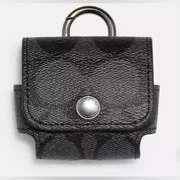 NWT Coach Monogramed Earbud Case- Large